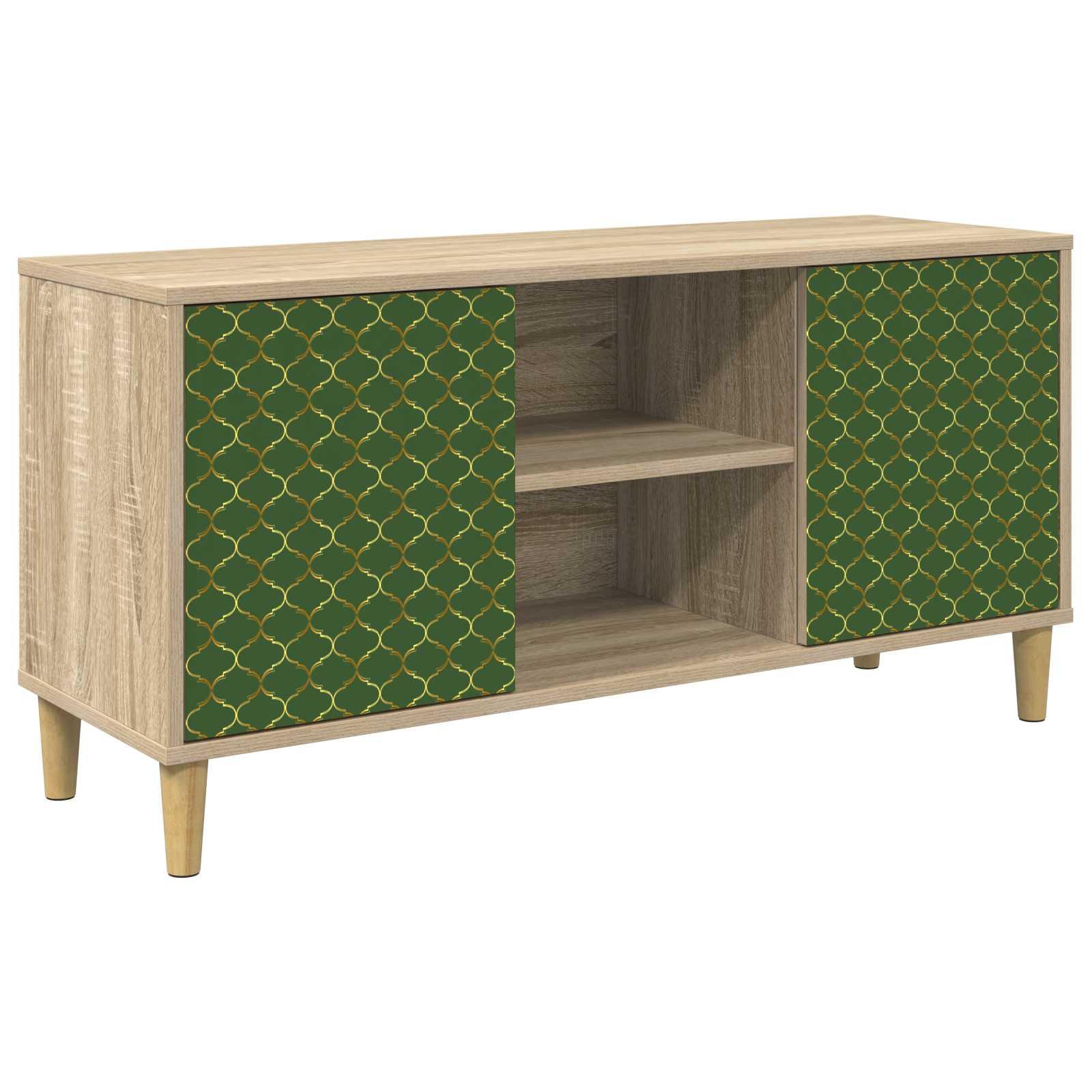 vidaXL TV-skab GELEEN 102 x 33 x 50 cm Sonoma-eg Konstrueret træ