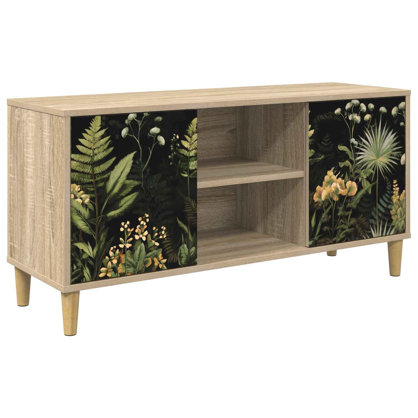 vidaXL TV-skab RHENEN 102 x 33 x 50 cm Sonoma-eg Konstrueret træ