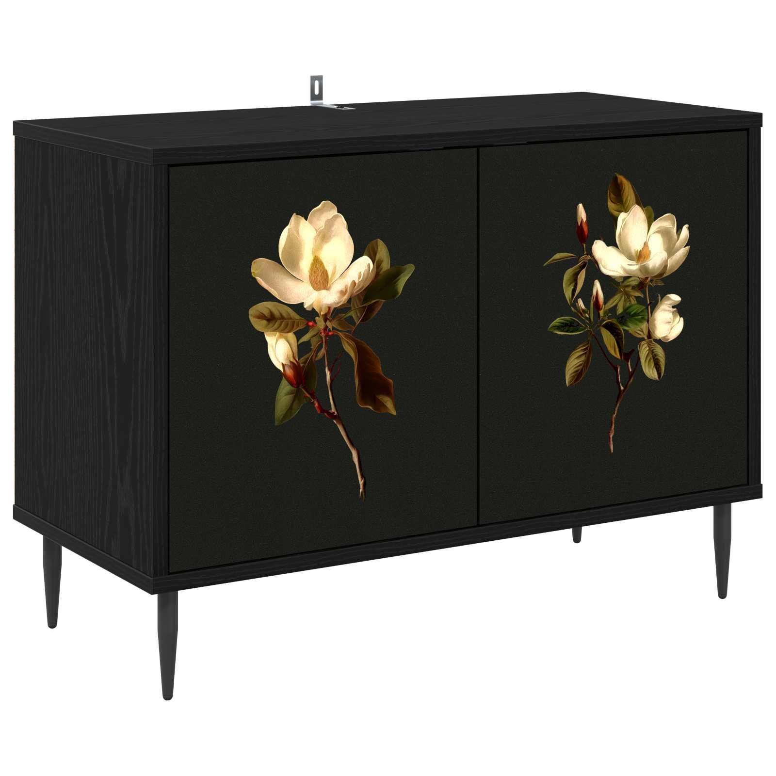 vidaXL TV-skab BREMEN 69 x 33 x 50,5 cm Sort eg Konstrueret træ