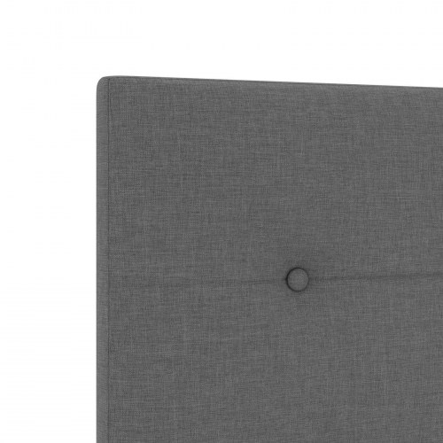 Kontinentalseng med madras og LED mørkegrå 90 x 190 cm