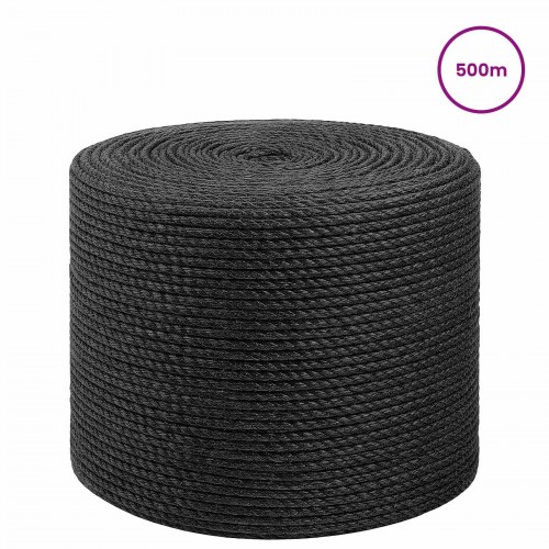 Jute reb 6 mm sort 500 m i 100% Tossa jute
