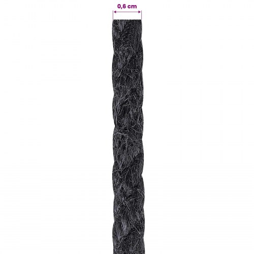 Jute reb 6 mm sort 500 m i 100% Tossa jute