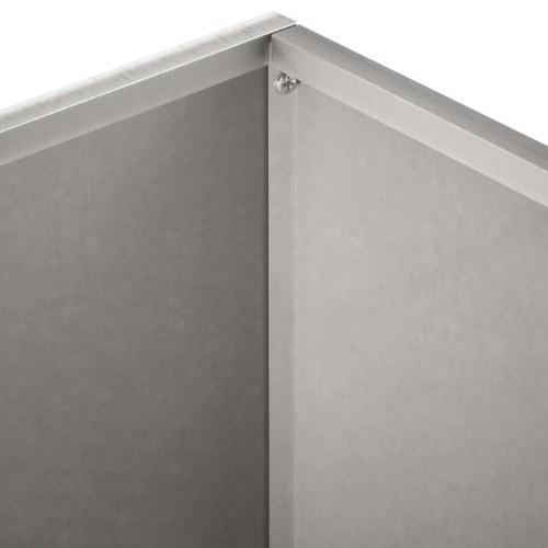 Have blomsterkrukke i rustfrit stål 40 x 40 x 30 cm sølv