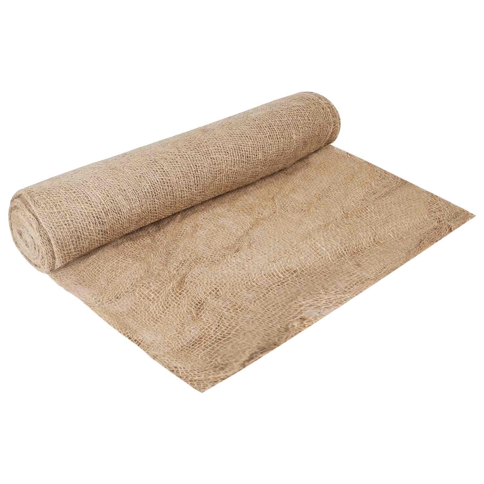 Jute rulle naturfarvet 160 x 2500 cm - dekorationsstof til DIY og rustik indretning