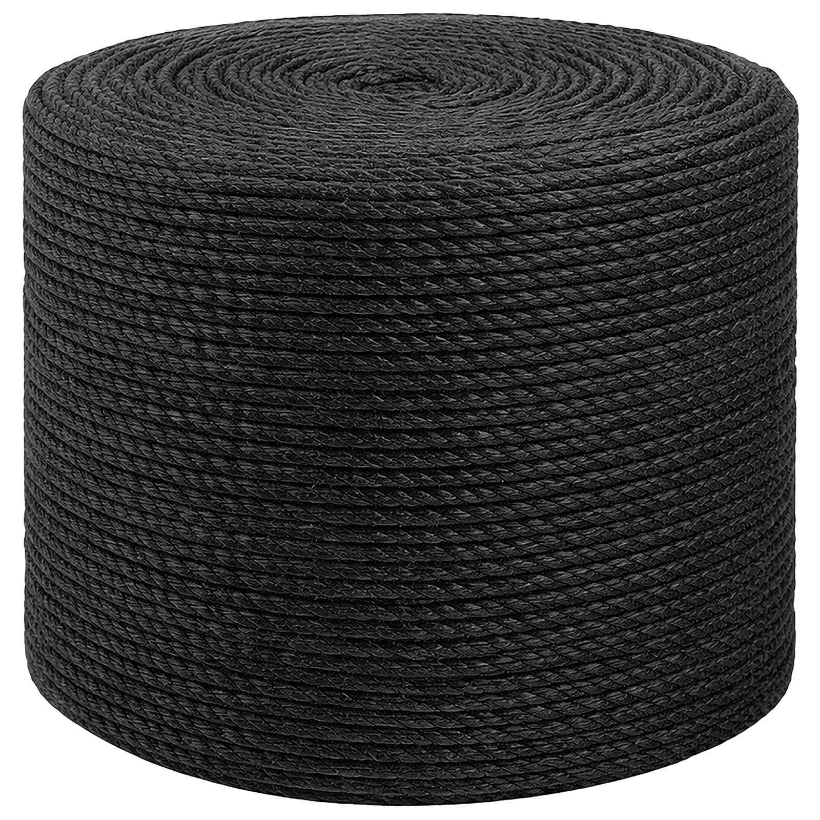 vidaXL Juteline 10 stk. 2 mm Sort 100% Tossa jute