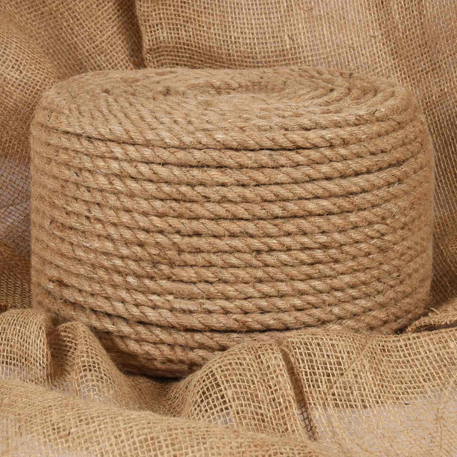 vidaXL Juteline 10 stk. 2 mm Naturfarvet 100% Tossa jute
