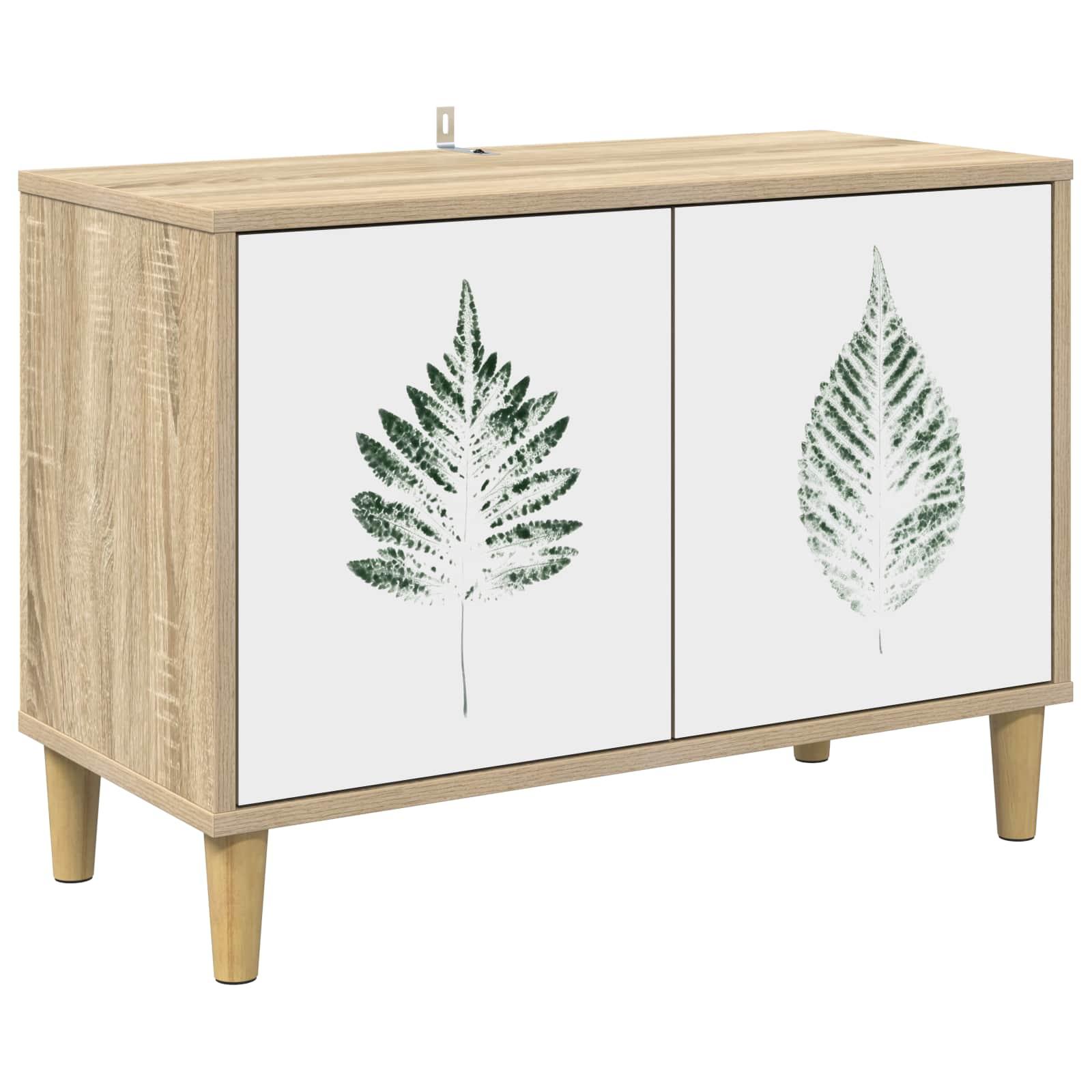 vidaXL TV-skab HANAU 69 x 33 x 50 cm Sonoma-eg Konstrueret træ