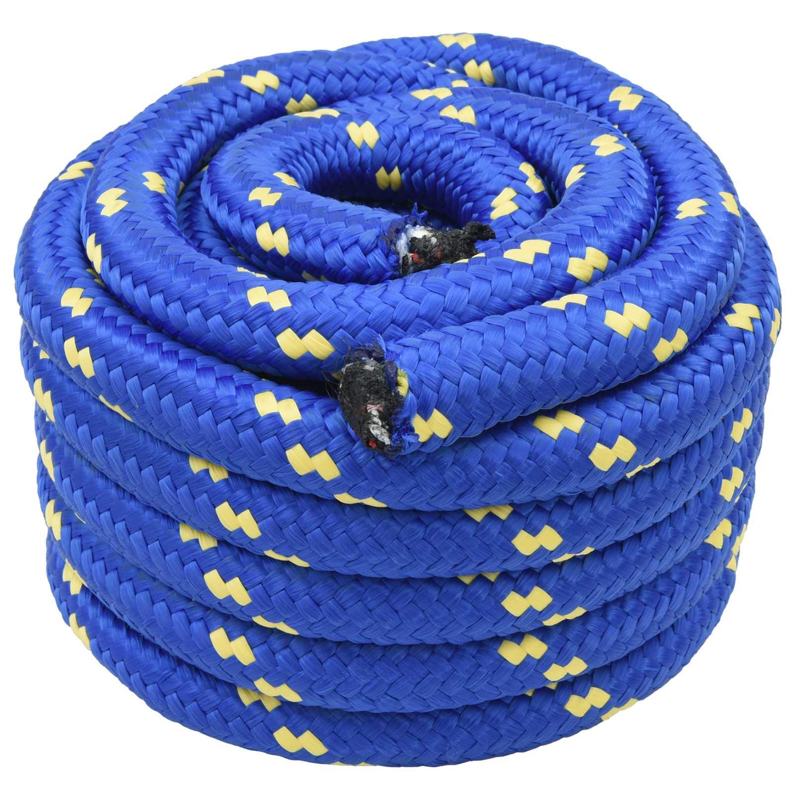 Bådsnor 5 mm 25 m blå polypropylenreb