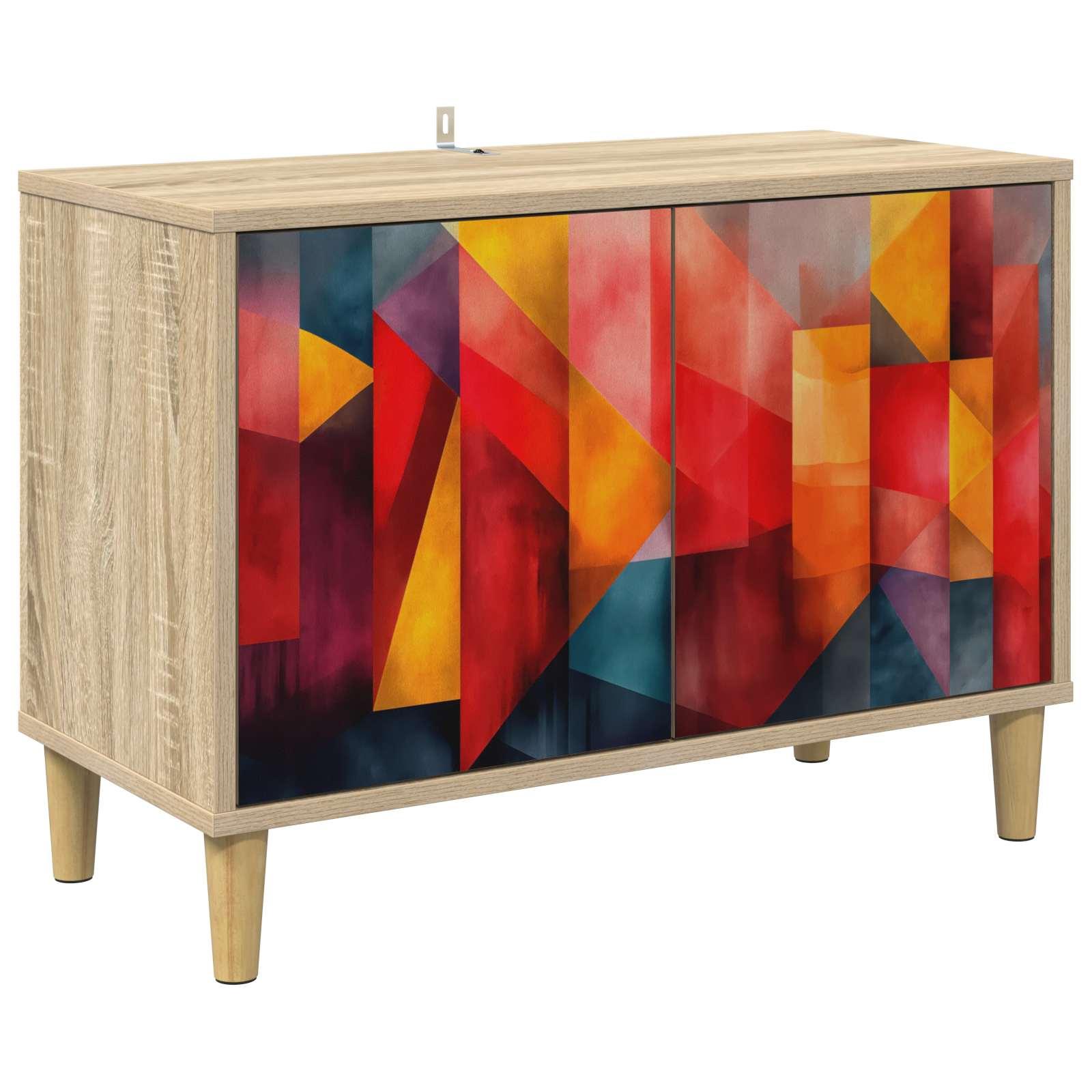 vidaXL TV-skab HEESCH 69 x 33 x 50 cm Sonoma-eg Konstrueret træ