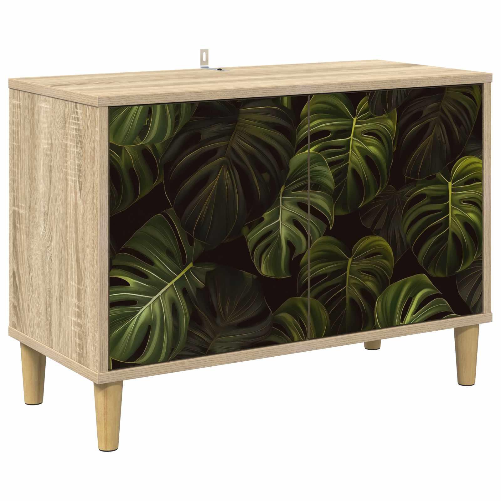 vidaXL TV-skab ELBURG 69 x 33 x 50 cm Sonoma-eg Konstrueret træ