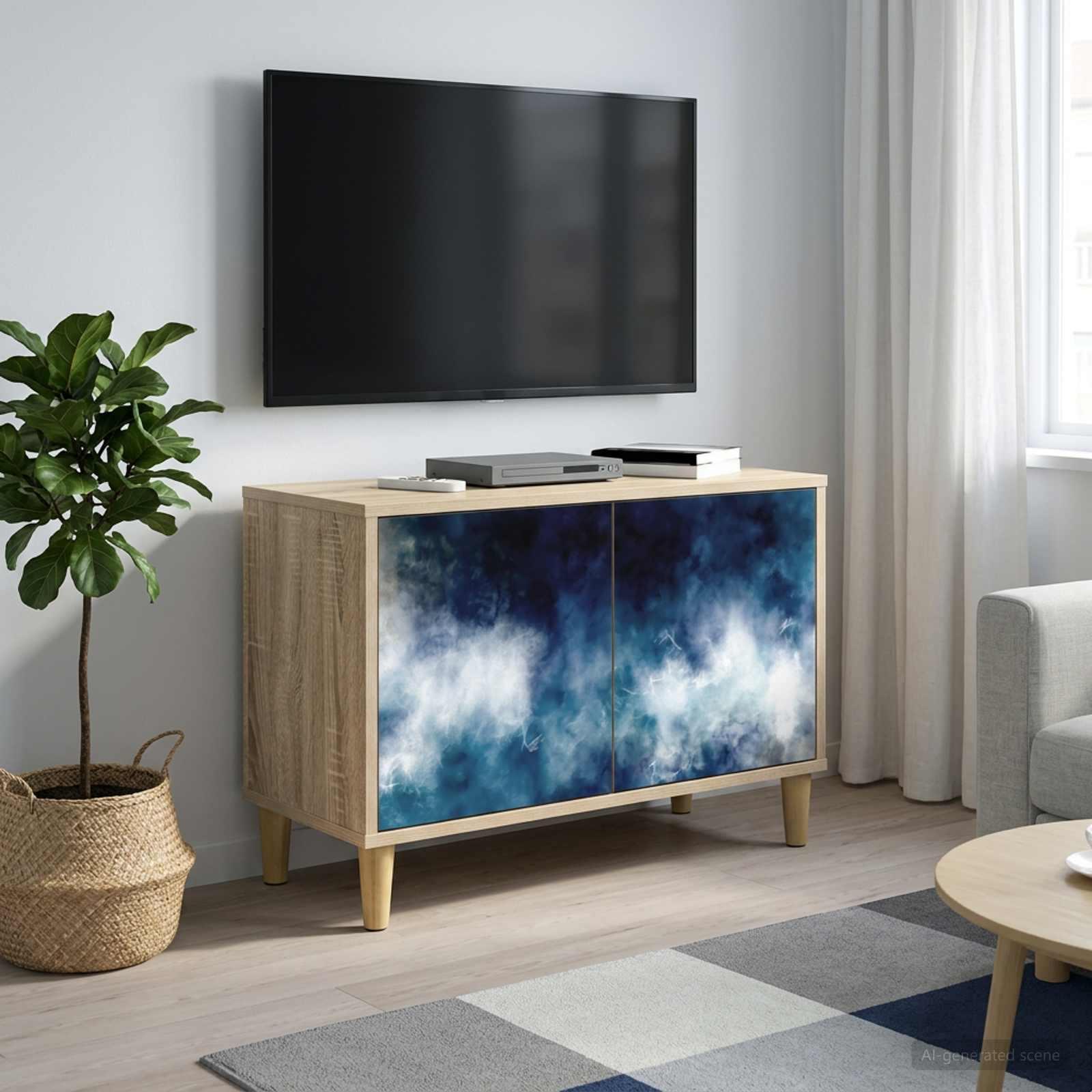 vidaXL TV-skab RAALTE 69 x 33 x 50 cm Sonoma-eg Konstrueret træ