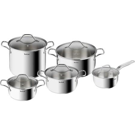 Tefal Intuition B864SA74 grydesæt 10 dele i rustfrit stål