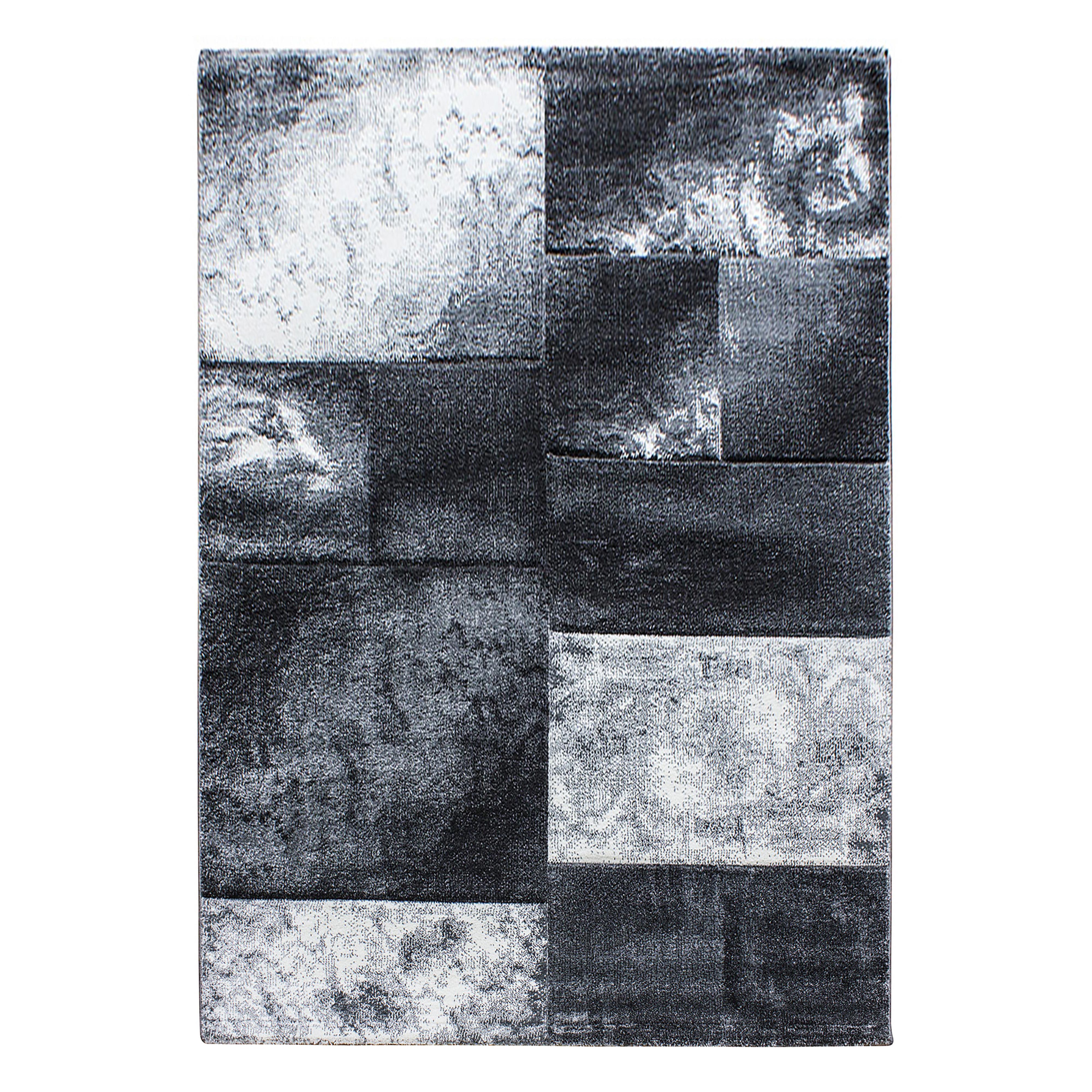 Hawaii Kortluvet Tæppeløber Ternet - Grå - 80x150 (Løber)