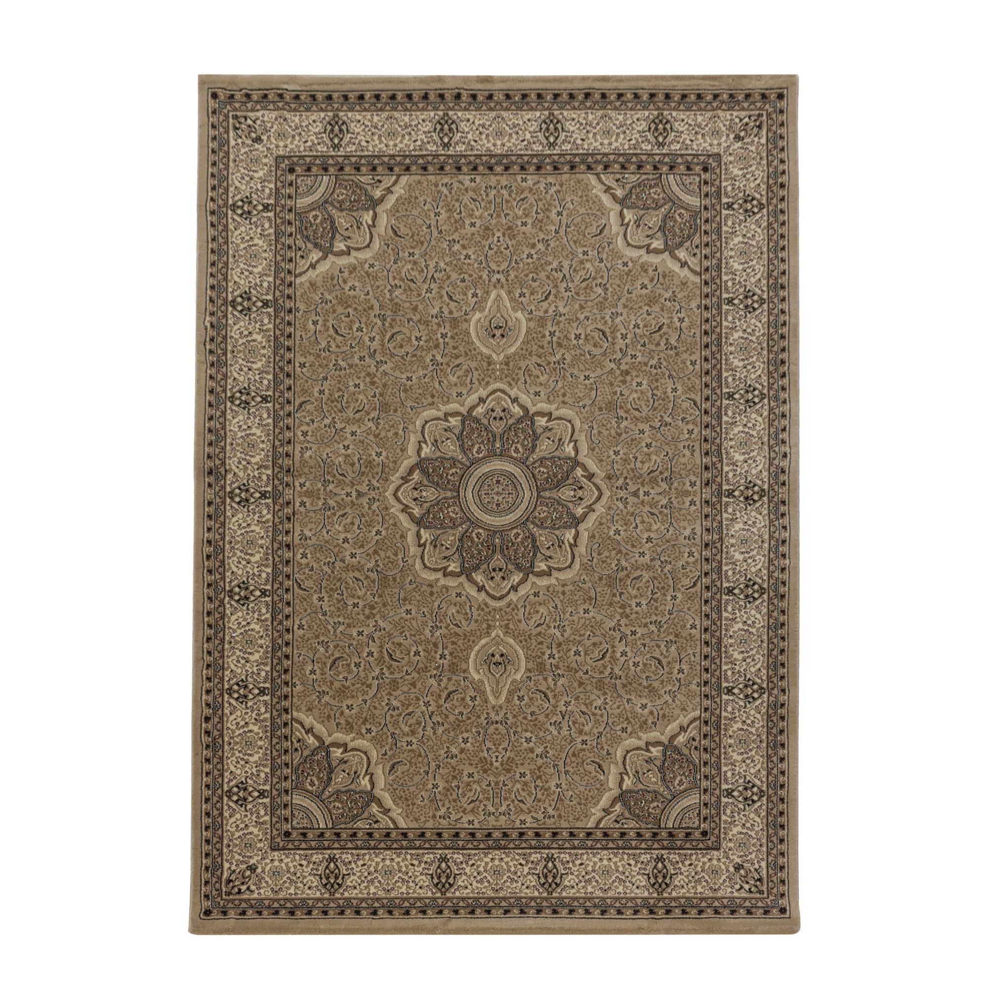 KASHMIR orientalsk tæppe beige rektangel - 160 x 230 cm