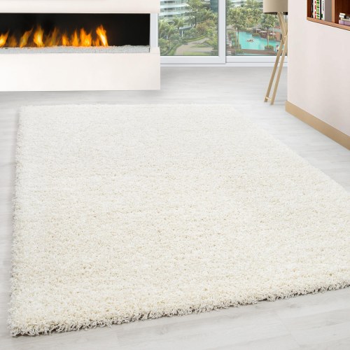 Shaggy løber LIFE Unicolor - creme