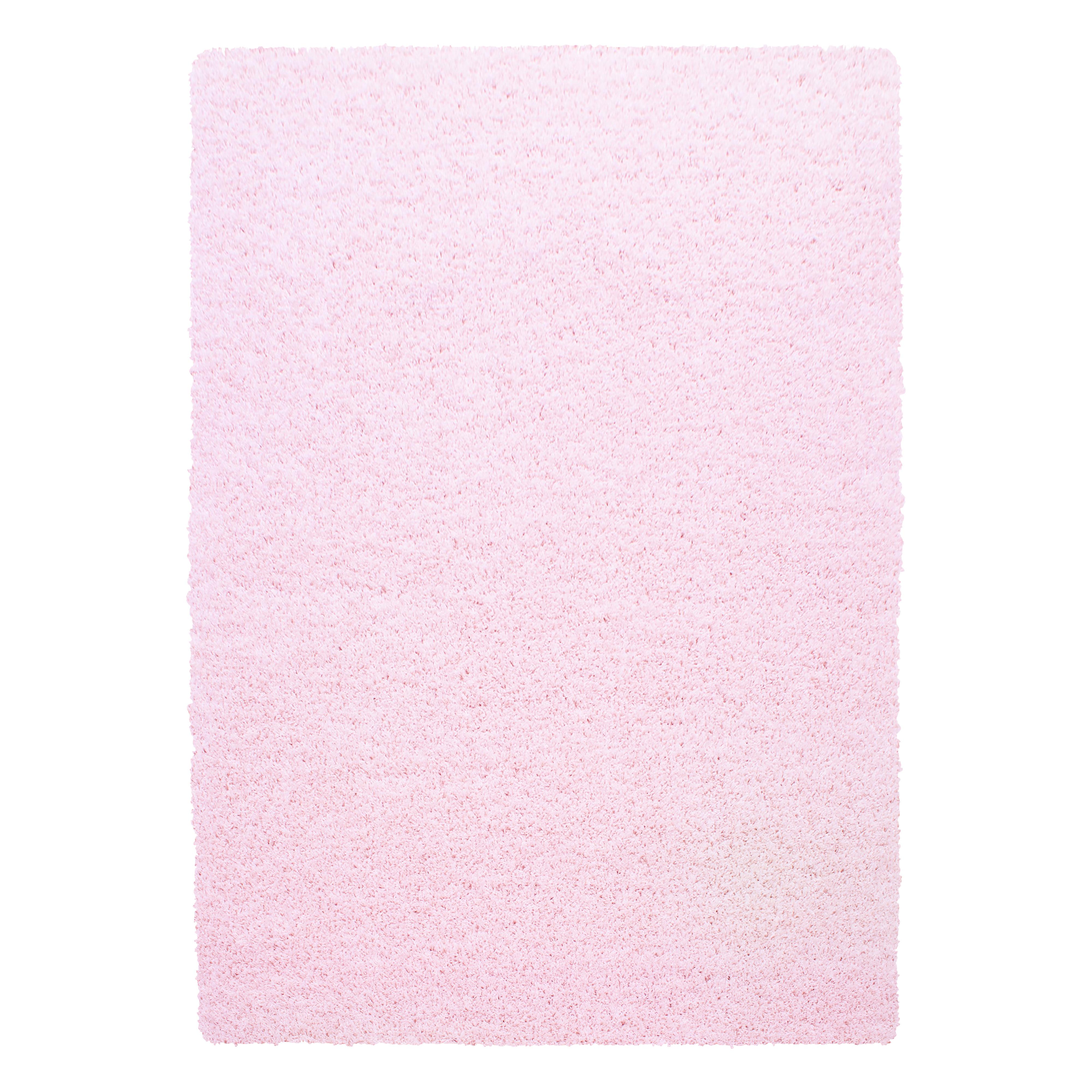 LIFE Unicolor pink shaggy tæppe rektangel - 240 x 340 cm