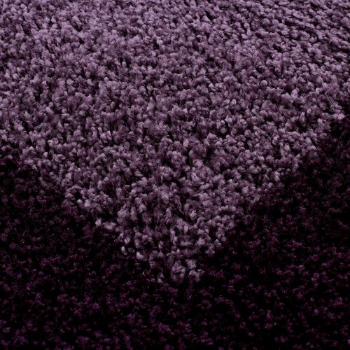 LIFE Bordüre violet rektangulært shaggy gulvtæppe