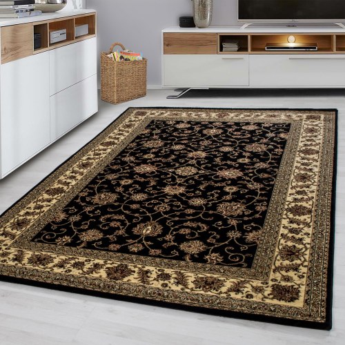 MARRAKESH sort orientalsk løber 80 x 150 cm