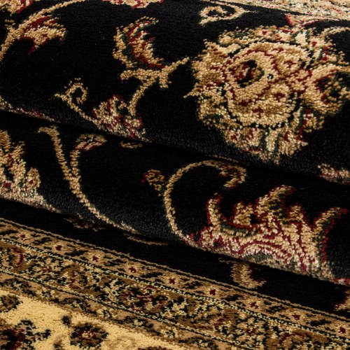 MARRAKESH sort orientalsk løber 80 x 150 cm