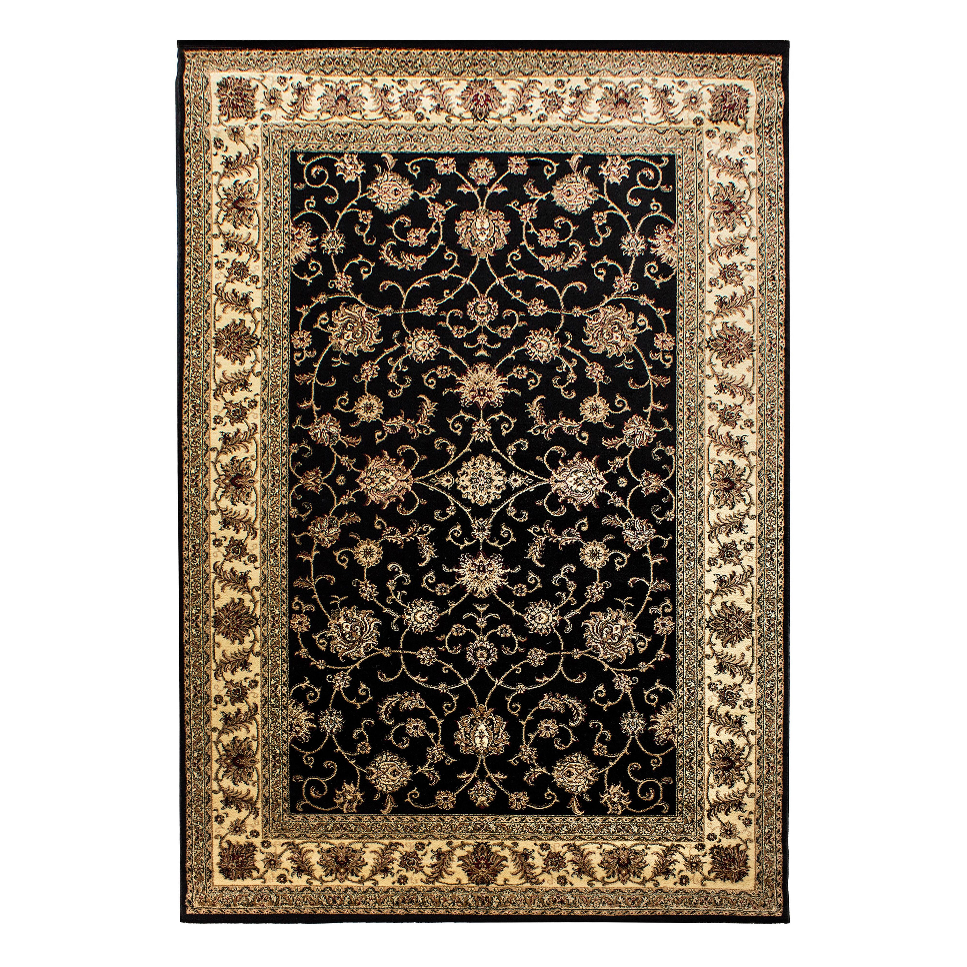 MARRAKESH orientalsk tæppe rektangel - sort - 300 x 400 cm