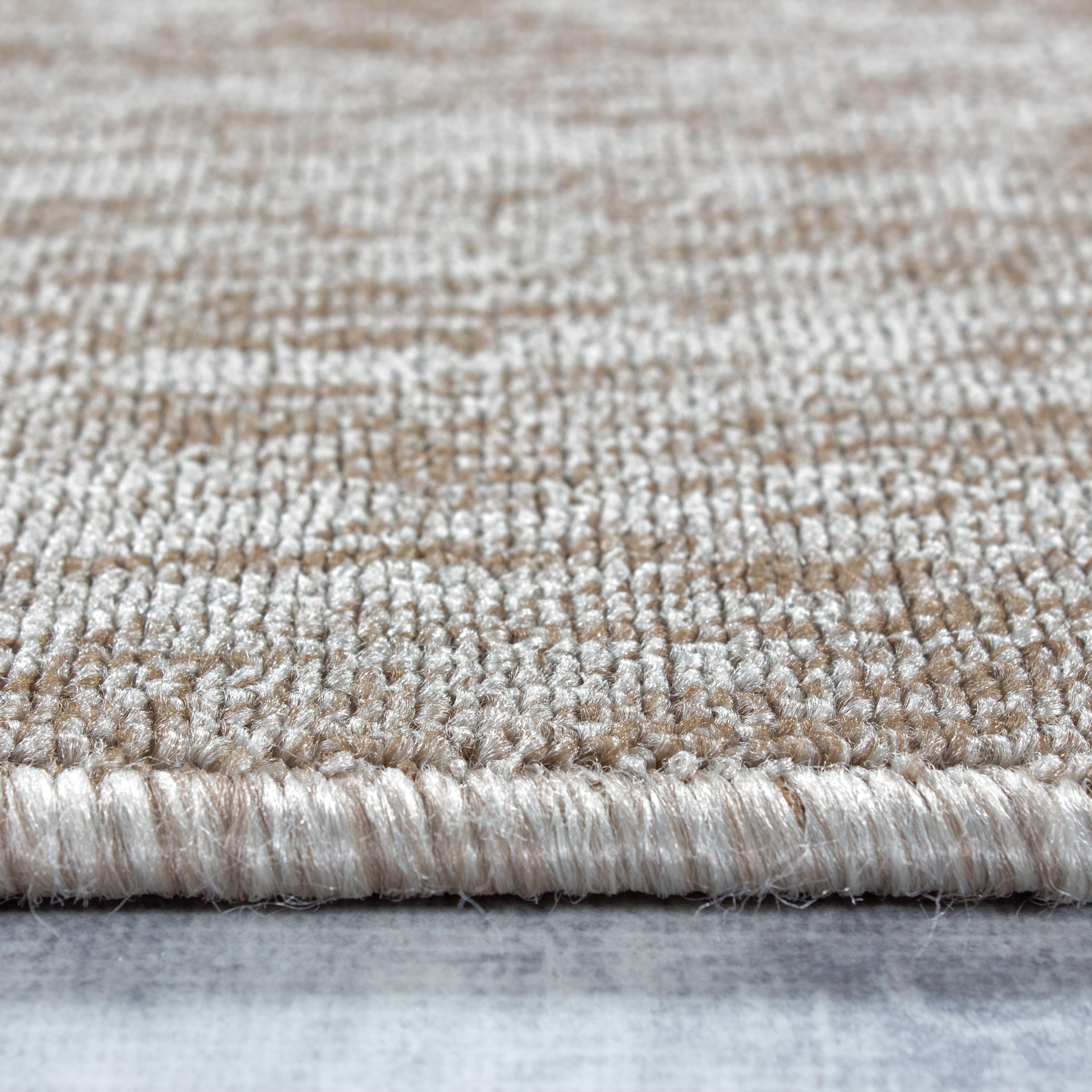 Nizza Kortluvet Tæppeløber Ensfarvet - Beige - 80x250 (Løber)