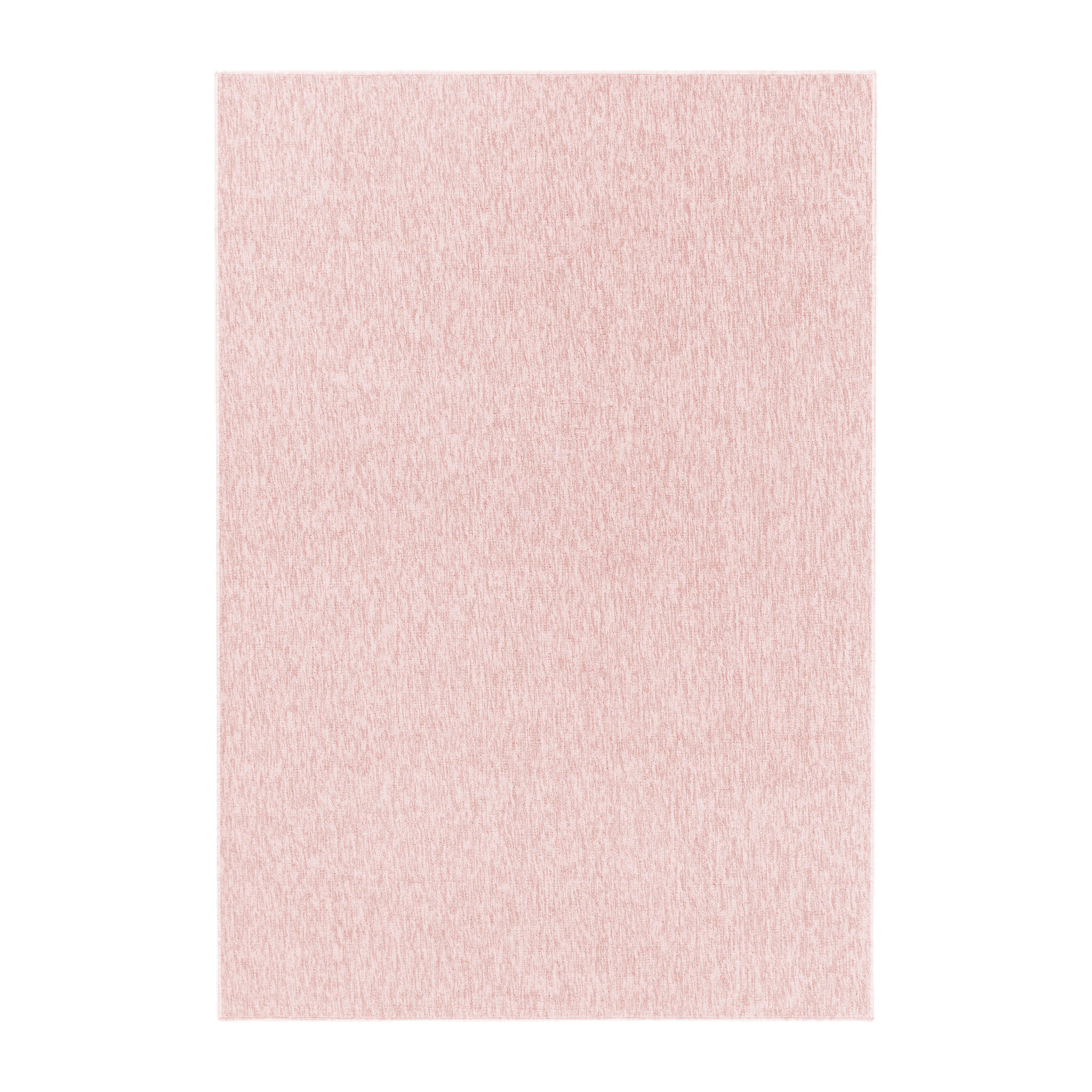 NIZZA unicolor rosa rektangulært kortluvet tæppe 200 x 290 cm - 200 x 290 cm