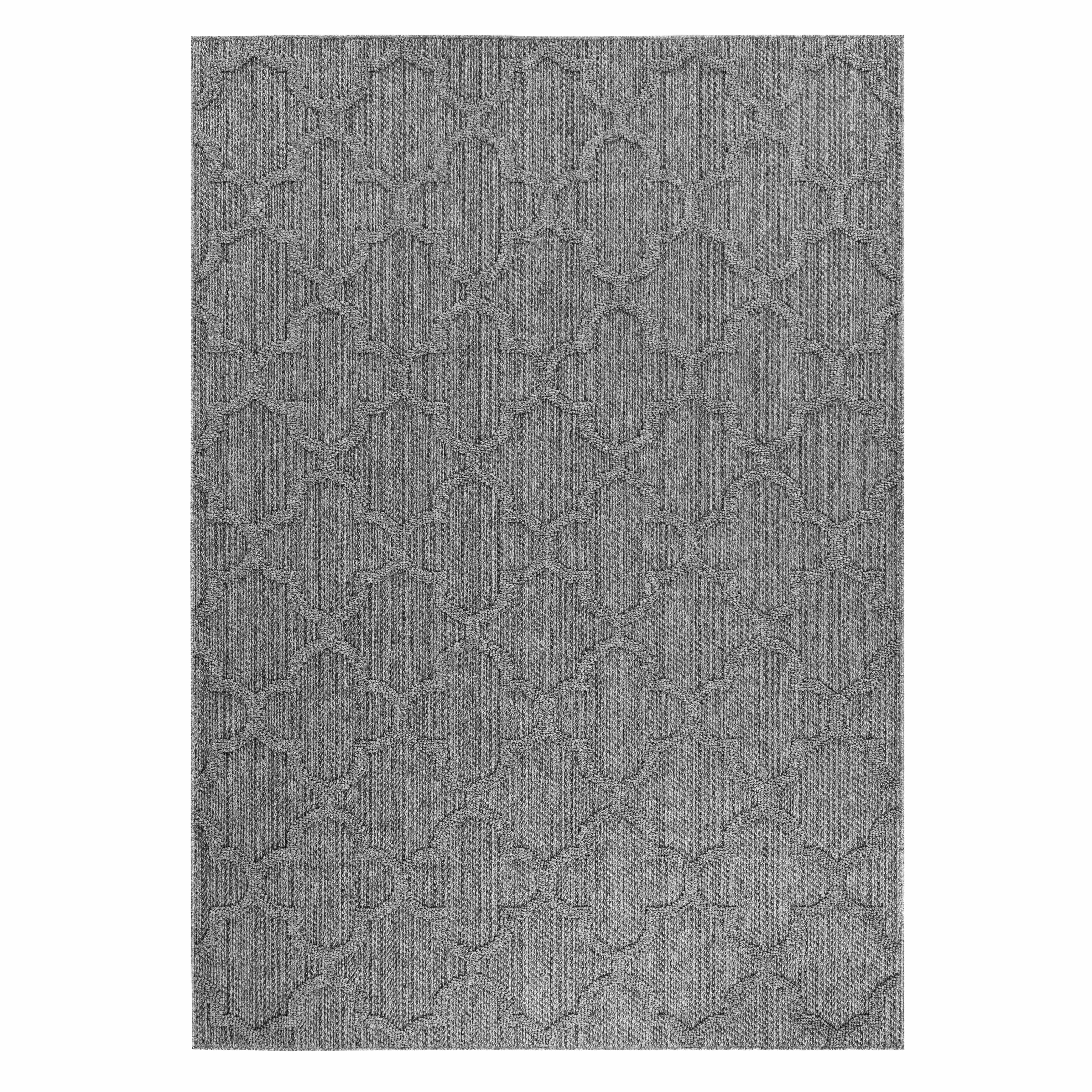 PATARA udendørs tæppe rektangel grå - 120 x 170 cm