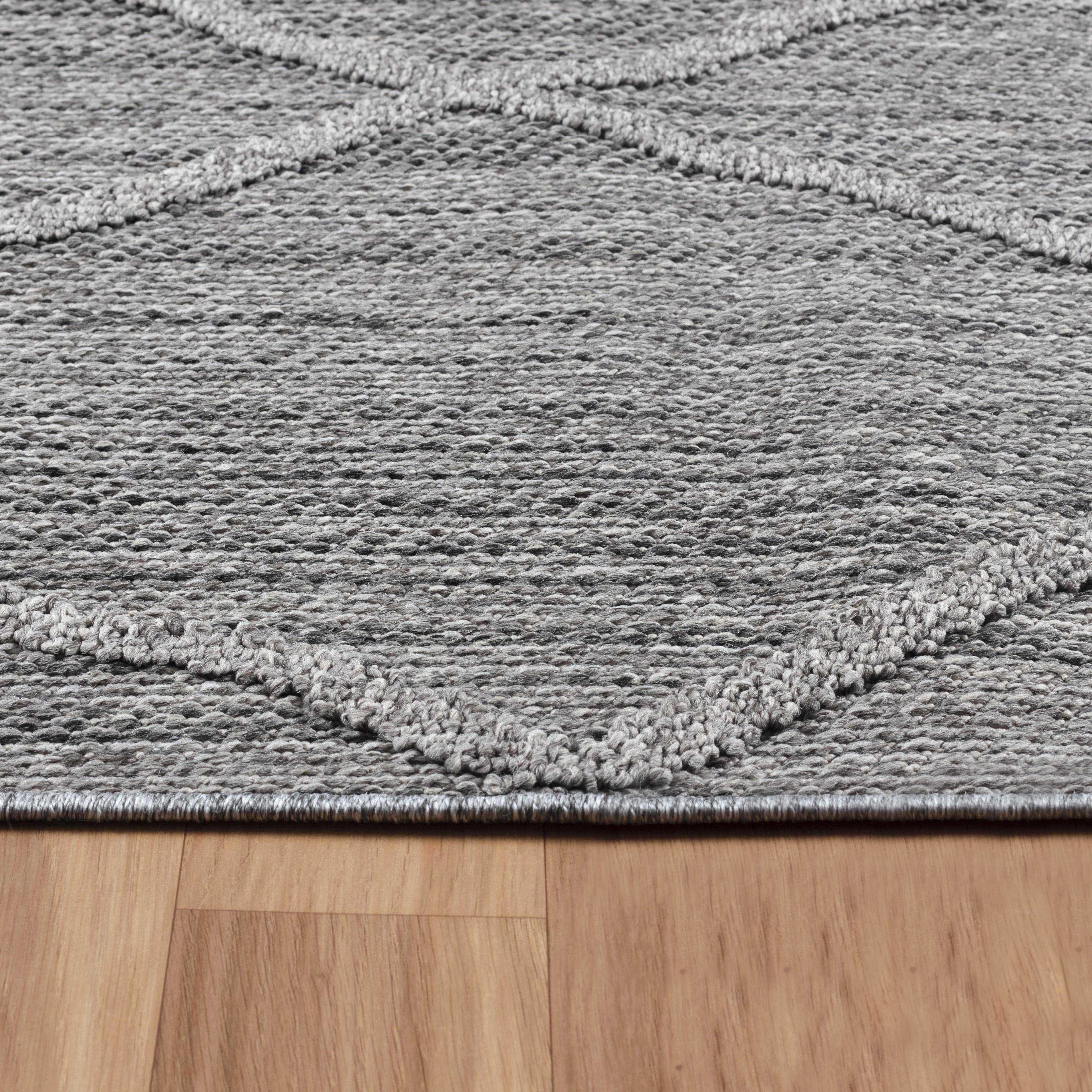 Patara Udendørs Tæppeløber Boho - Grå - 80x250 (Løber)