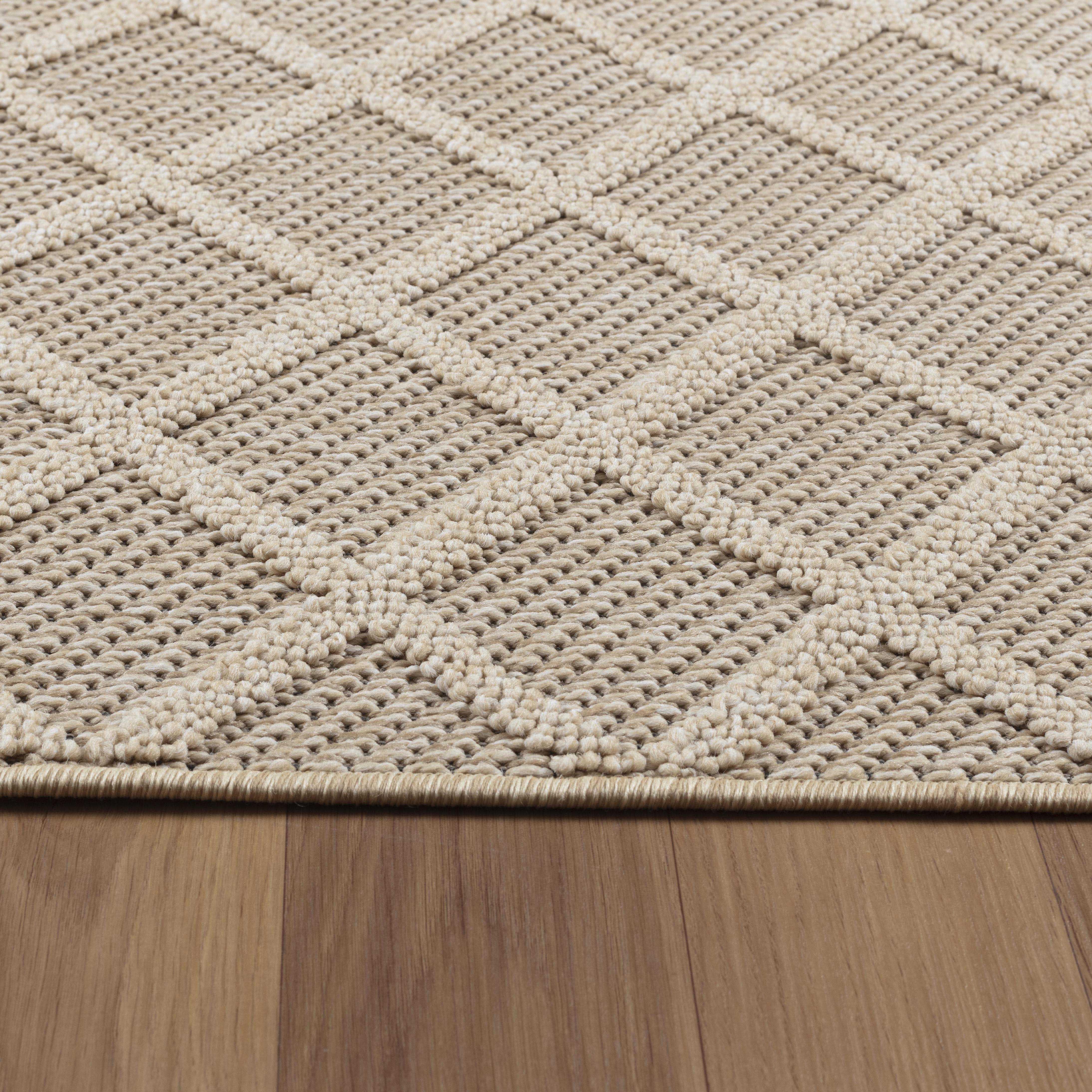 PATARA Raute beige udendørs løber tæppe - 80 x 250 cm