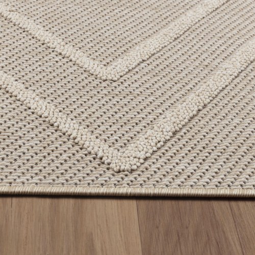 PATARA Boho beige udendørstæppe rektangulært