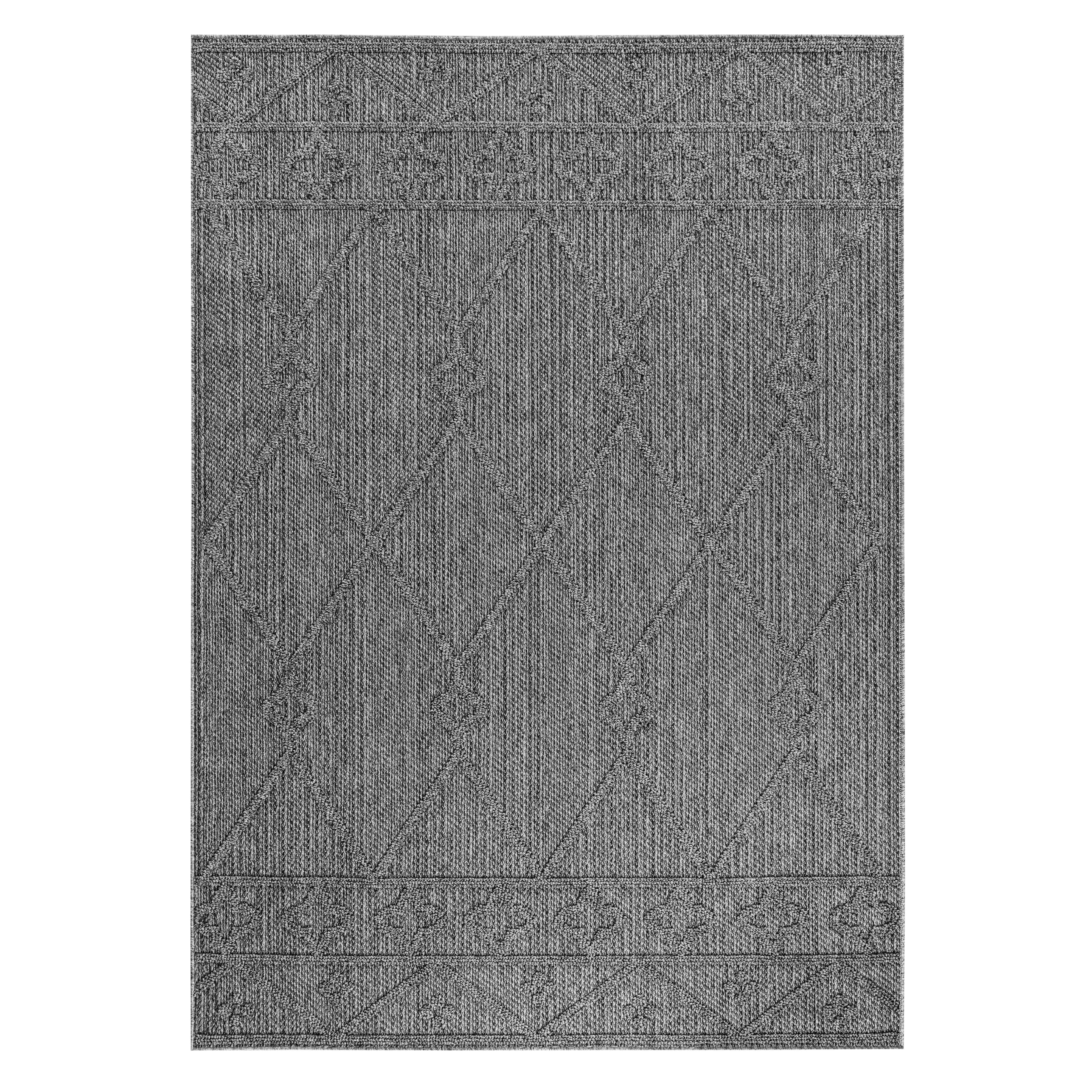 PATARA Berber grå udendørs tæppe rektangulært - 120 x 170 cm