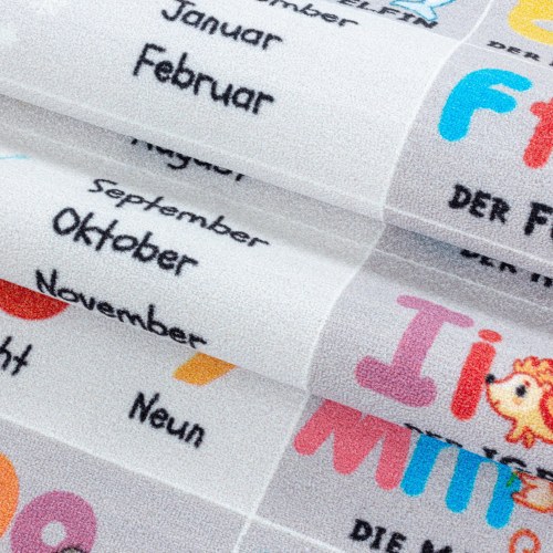 PLAY børnetæppe Alphabet-Zahlen-Tiere grå rektangel