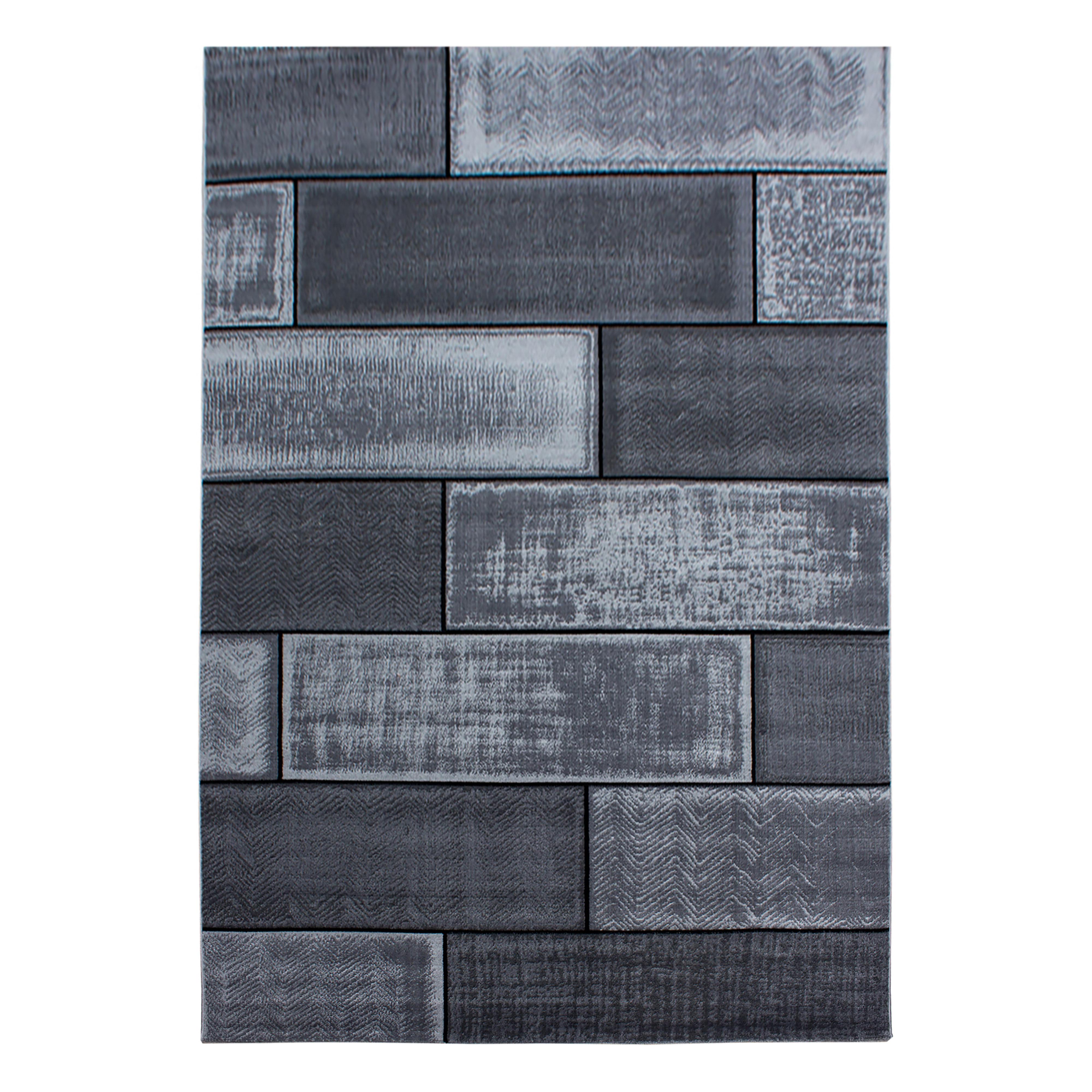 PLUS Steine sort løber kortluvet tæppe 80 x 150 cm / 80 x 300 cm - 80 x 150 cm