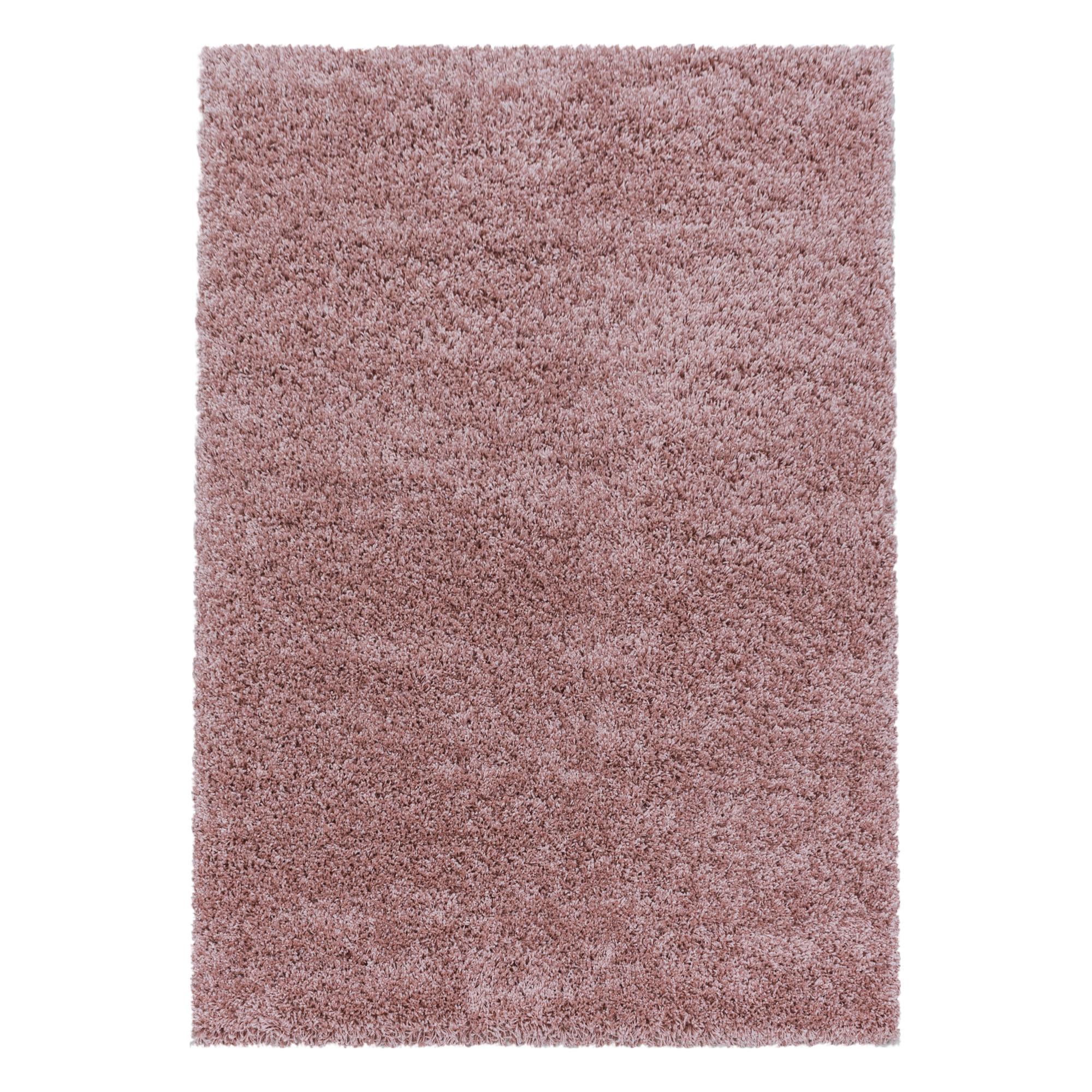 Sydney Shaggy Tæppeløber Ensfarvet - Rosa - 60x110 (Løber)