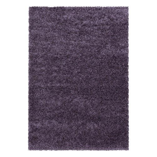 SYDNEY unicolor shaggy tæppe rektangel - violet