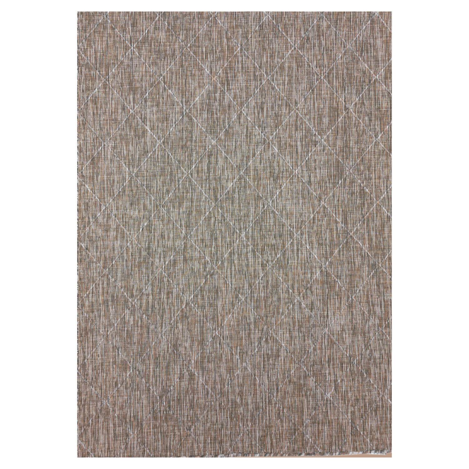 ZAGORA Raute beige rektangulært udendørs tæppe 120 x 170 cm - 120 x 170 cm