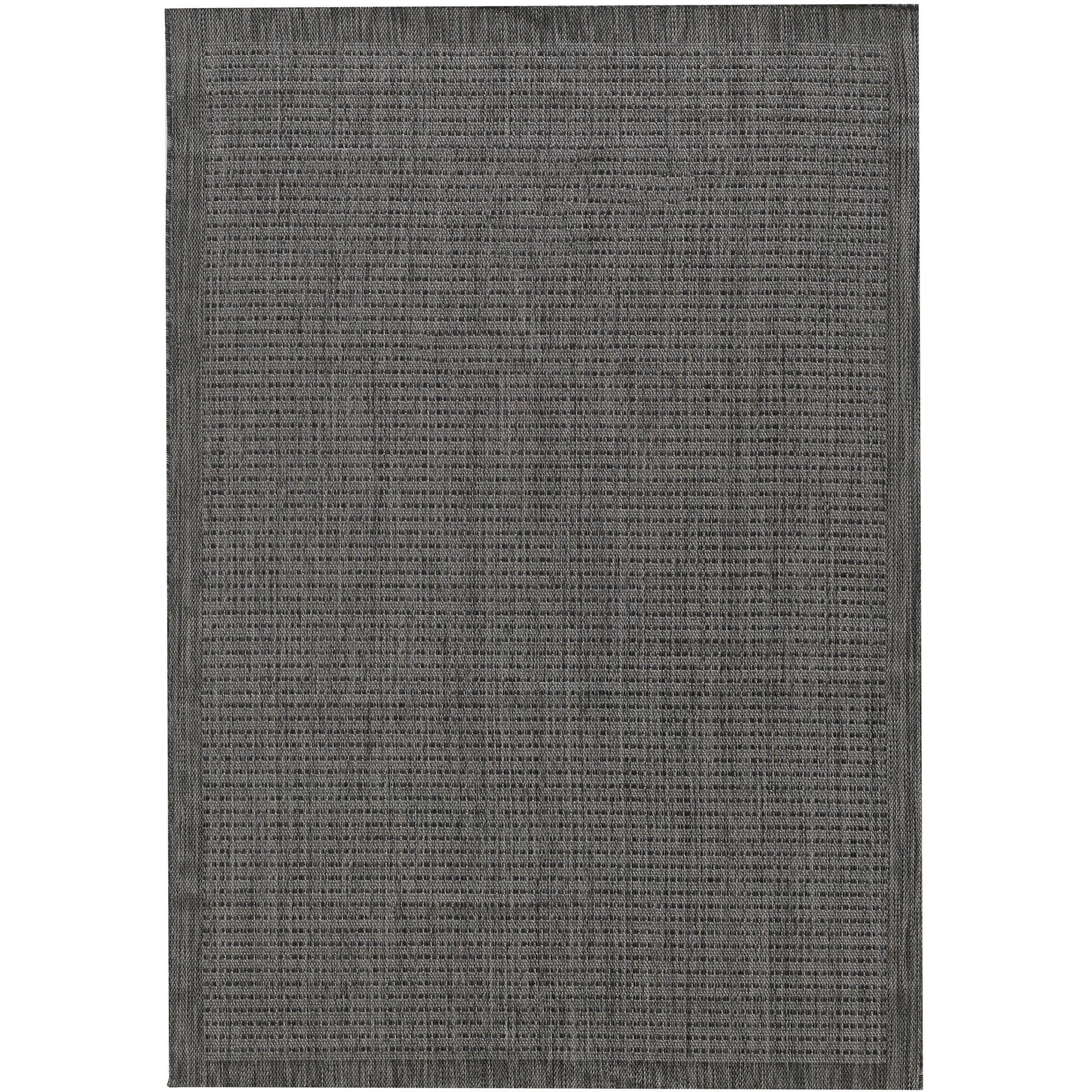 GIZA Unicolor sort udendørs løber - 80 x 150 cm
