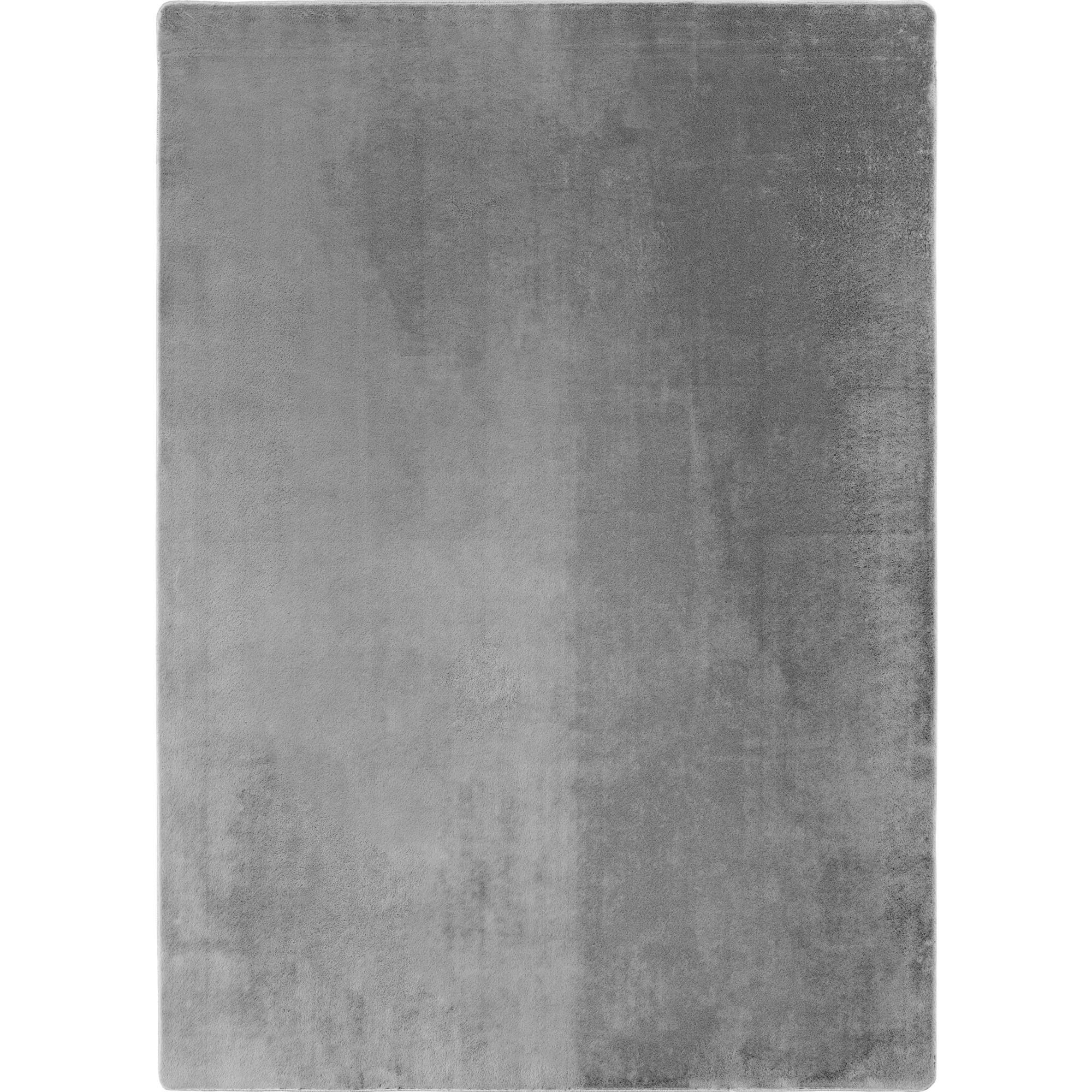 JOY Unicolor sølv løber kortluvet tæppe - 60 x 100 cm