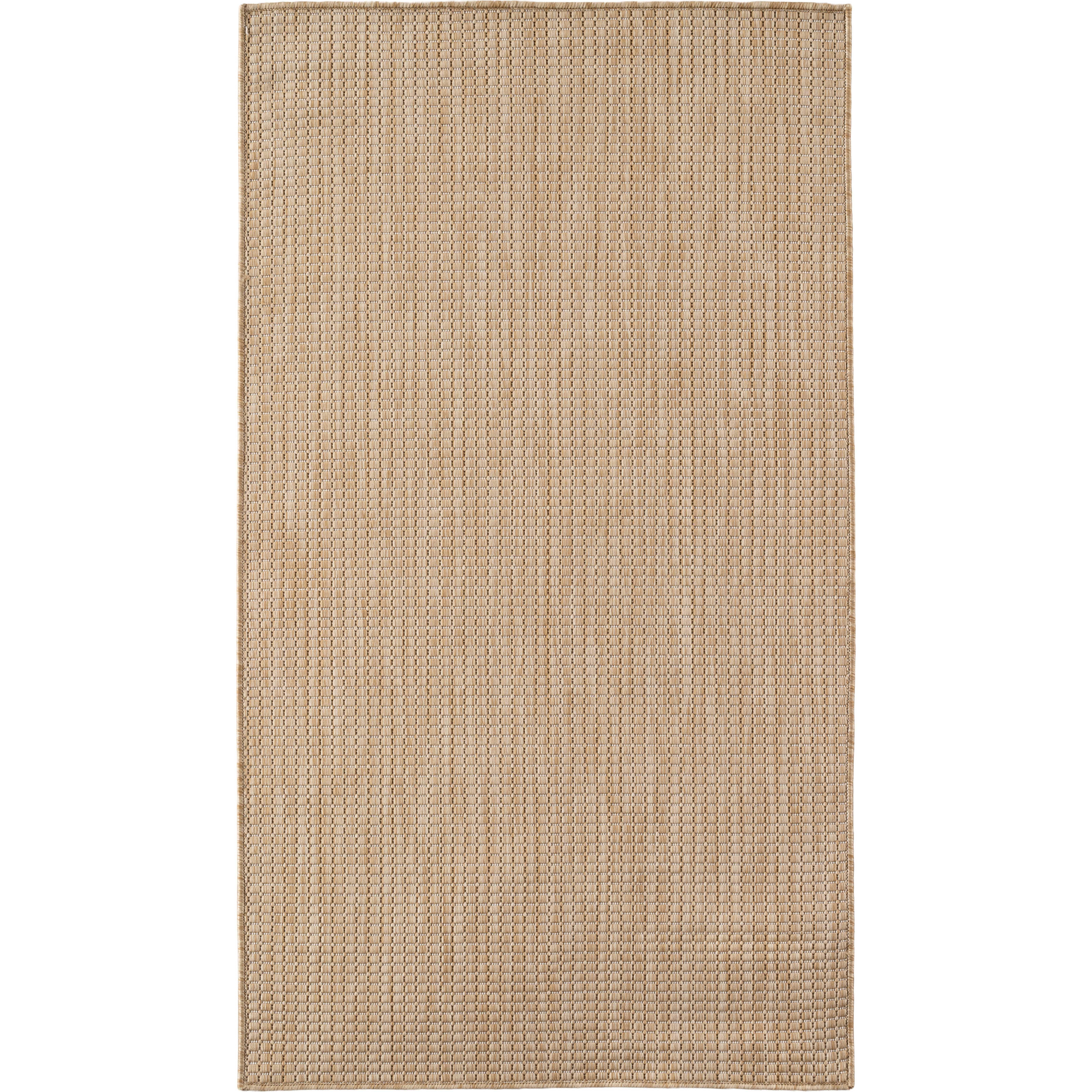 MIRA beige løber tæppe til inde og ude - 80 x 150 cm