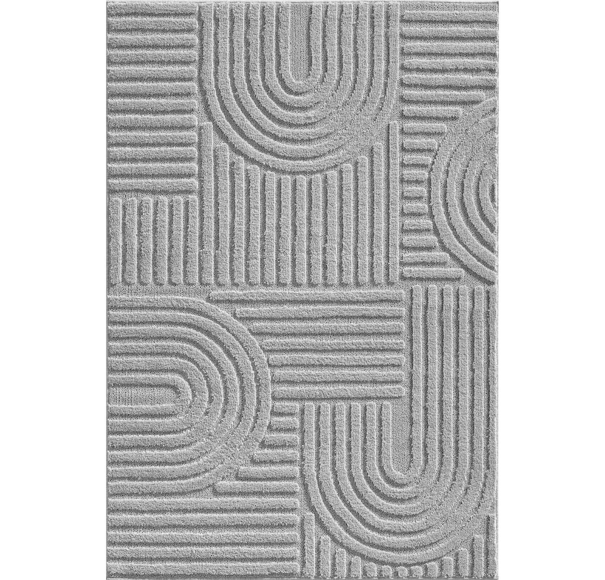 ART Skandinavisk Boho sølv løber tæppe - 60 x 110 cm