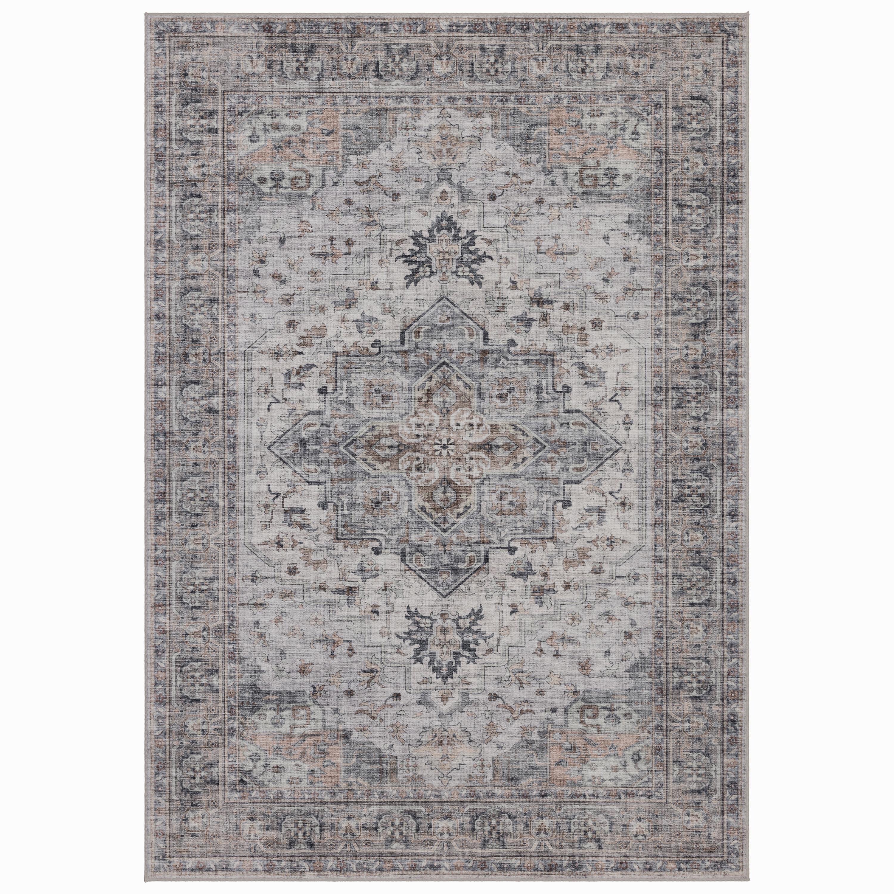 INKA Vintage-Orientalsk beige rektangulært kortluvet tæppe - 120 x 170 cm