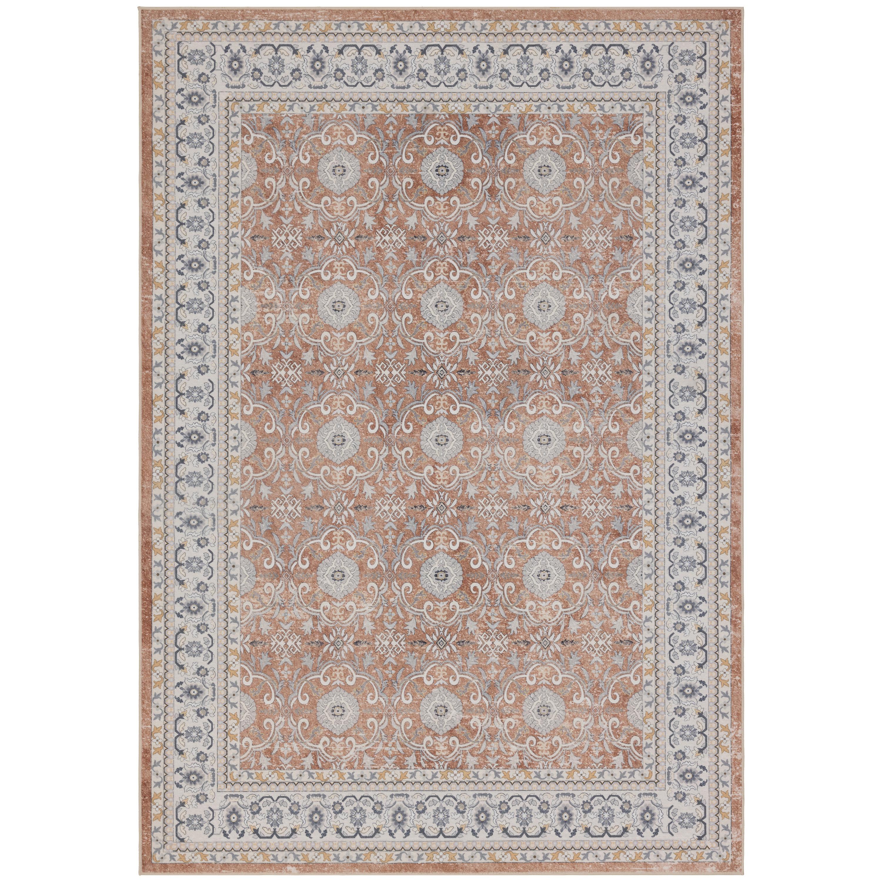 INKA Vintage-orientalsk vaskbart kortluvet tæppe TERRA rektangel - 200 x 290 cm