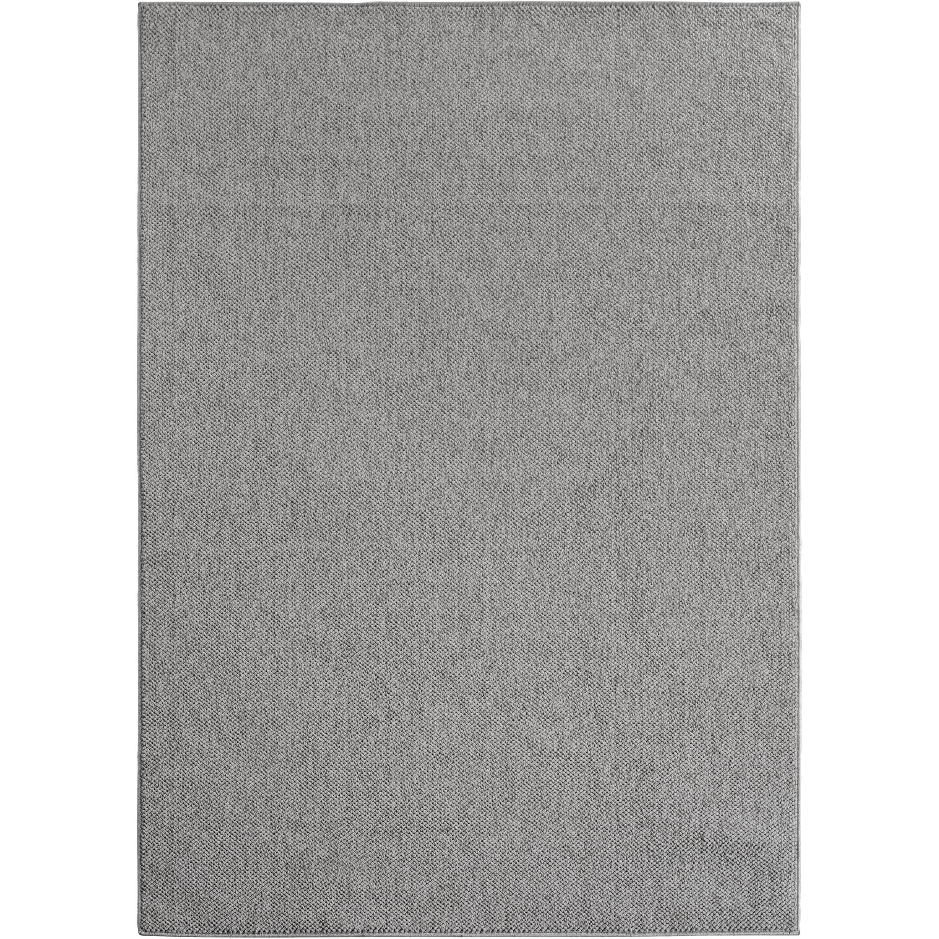 HELIX unicolor sølv rektangulært kortluvet tæppe - 120 x 170 cm