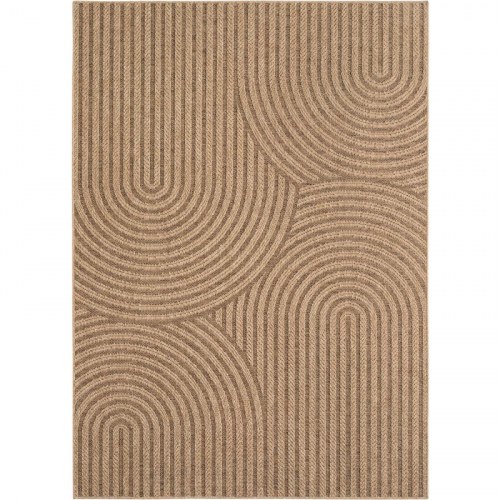 Inde- og udendørs løber TIMBER jute-look - beige