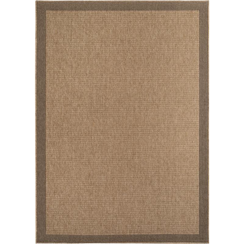 TIMBER jute-look tæppe beige rektangulært til inde og ude - 120 x 170 cm