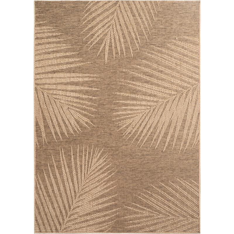 TIMBER brun løber i jute-look til inde og ude - 80 x 150 cm