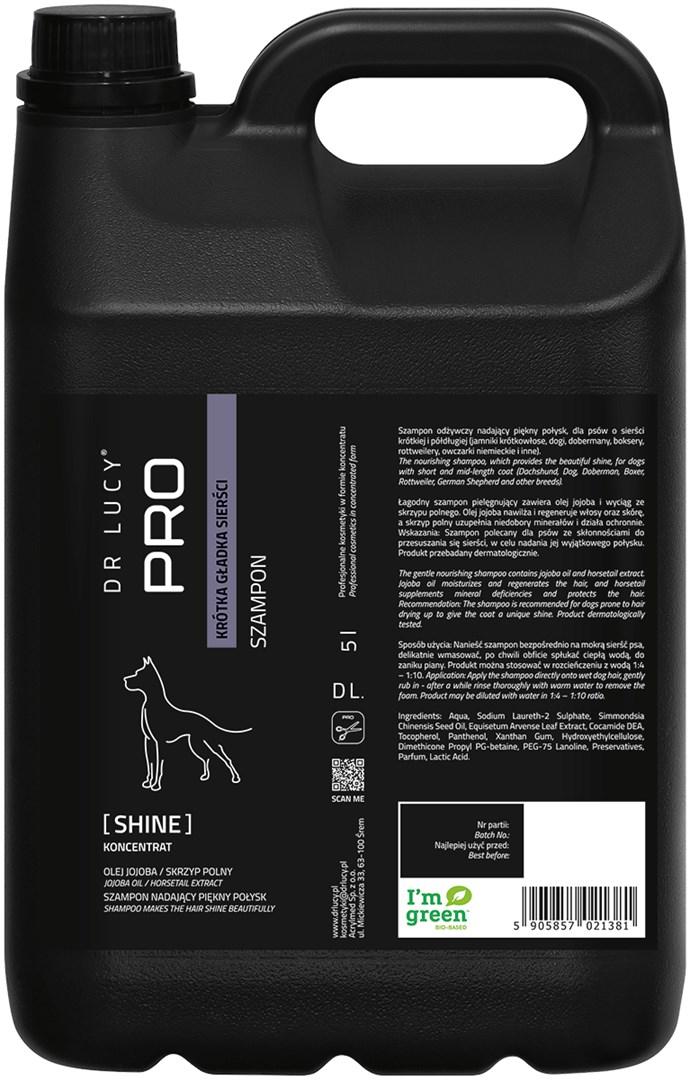 Dr Lucy Shine korthårs hundeshampoo 5 l