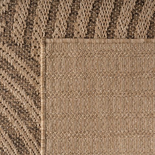 Inde- og udendørs løber TIMBER jute-look - beige