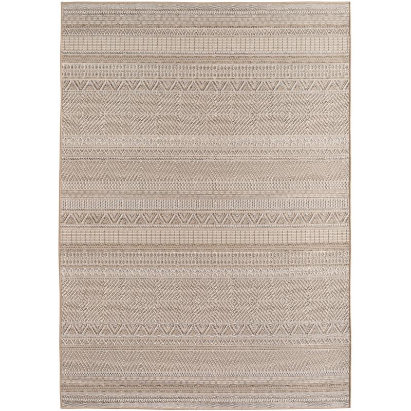 DESERT Ethno beige rektangulært udendørs tæppe - 160 x 230 cm
