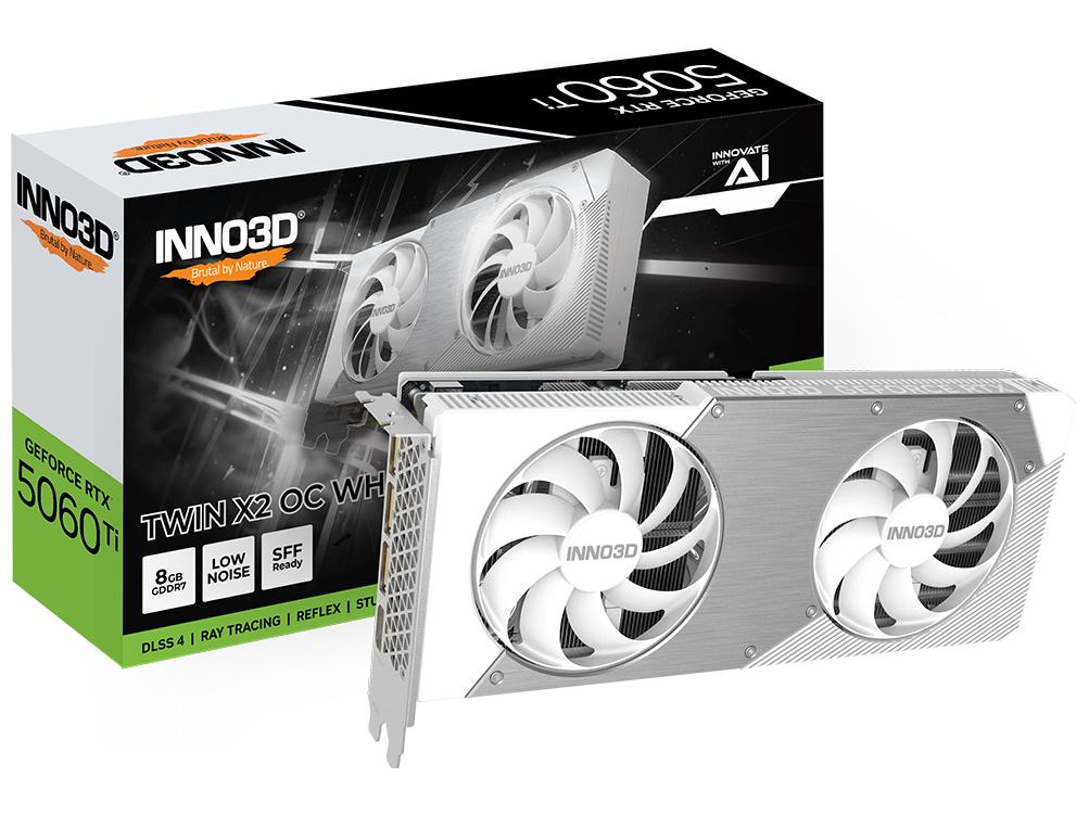 Inno3D GeForce RTX 5060 Ti Twin X2 OC White 8 GB grafikkort